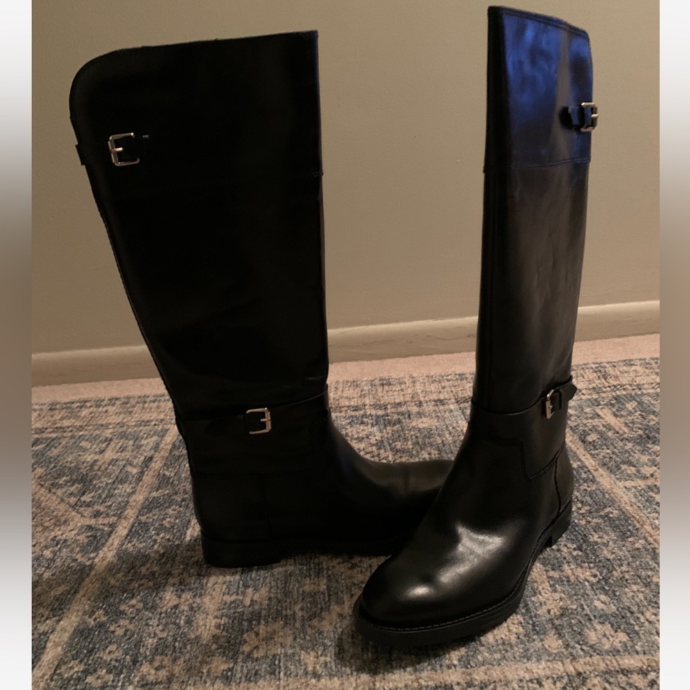 knee high leather boots